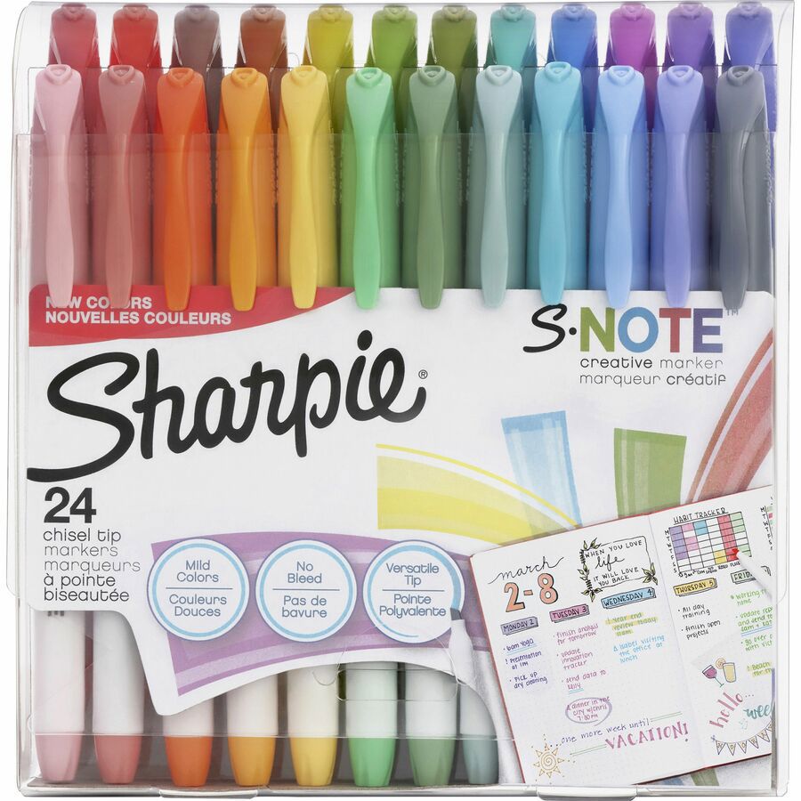 HILIGHTER,S-NOTE,24PK,AST