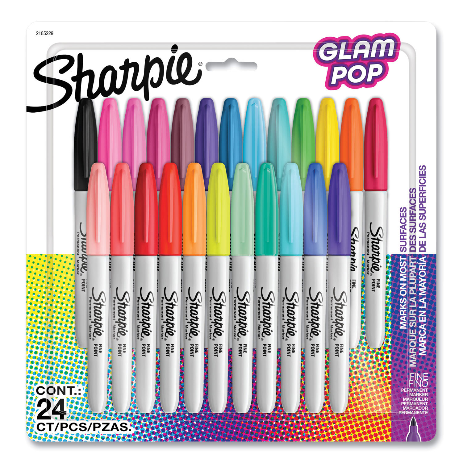 MARKER,GLAMPOP 24CT,AST