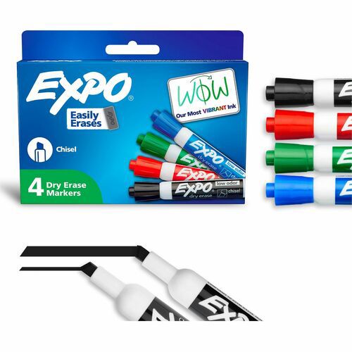 MARKER,EXPO 2,CHISEL,4/ST