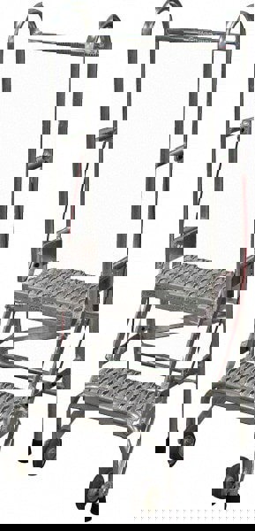 Aluminum Rolling Ladder: 2 Step