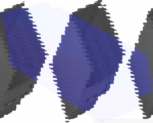 Plastic Hopper Shelf Bin: Blue