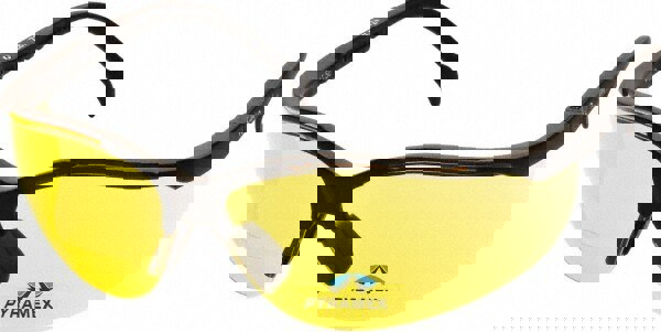 Magnifying Safety Glasses: +2, Amber Lenses, Scratch Resistant, ANSI Z87.1