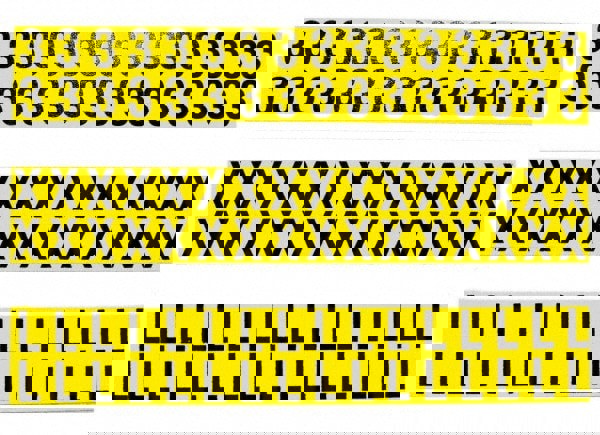 Number & Letter Label: 