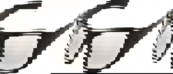 Safety Glass: Scratch-Resistant, Polycarbonate, Clear Lenses, Full-Framed, UV Protection