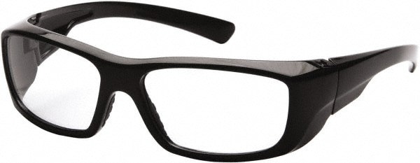 Safety Glass: Scratch-Resistant, Polycarbonate, Clear Lenses, Full-Framed, UV Protection