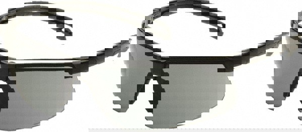 Safety Glass: Anti-Fog & Scratch-Resistant, Polycarbonate, Gray Lenses, Full-Framed, UV Protection