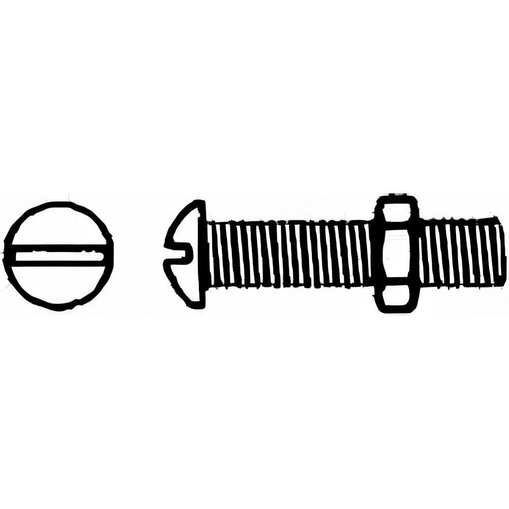 Machine Screw: 1/4-20 x 2-3/4