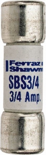 Cylindrical Fast-Acting Fuse: 0.75 A, 10.3 mm Dia