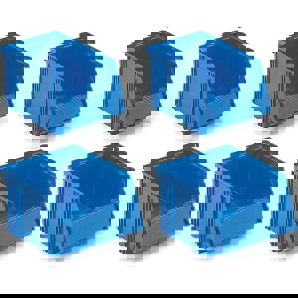 Plastic Hang & Stack Bin: Blue