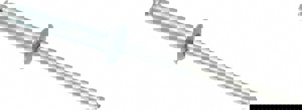 Open End Blind Rivet: Size 48, Dome Head, Steel Body, Steel Mandrel