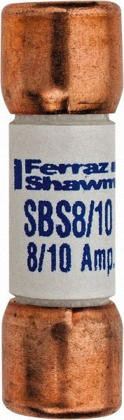 Cylindrical Fast-Acting Fuse: 0.8 A, 10.3 mm Dia