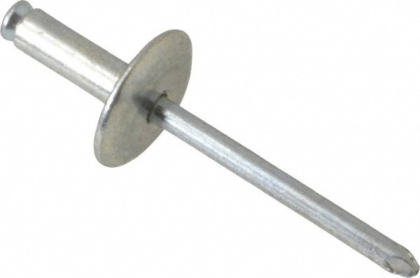 Flush on Both Sides Blind Rivet: Size 8-14, Dome Head, Steel Body, Steel Mandrel