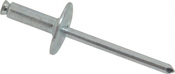 Flush on Both Sides Blind Rivet: Size 8-18, Dome Head, Steel Body, Steel Mandrel