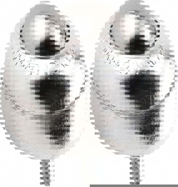 Ball Transfer: 25.4 mm Ball Dia, Stainless Steel, Round Base