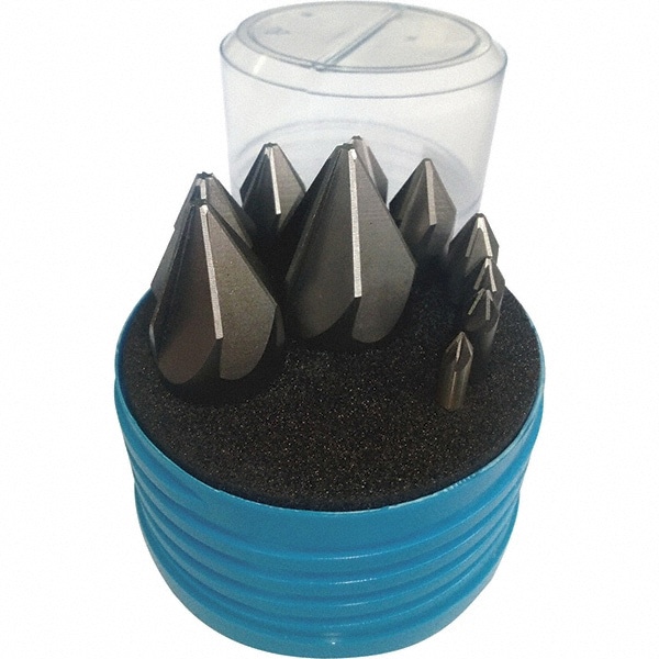 Countersink Set: 10 Pc, 1/4 to 1-1/2