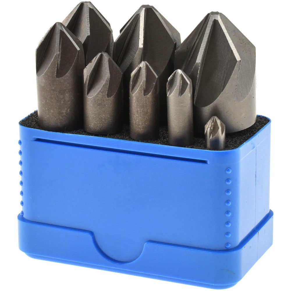 Countersink Set: 8 Pc, 1/4 to 1