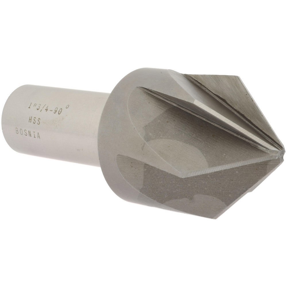 Countersink: 90 deg Included Angle, 6 Flute, High-Speed Steel, Right Hand