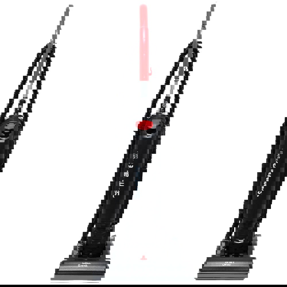 Upright Vacuum Cleaners; Type: Quiet; Cleaning Width (Inch): 15; Filtration Type: HEPA; Bagless: Yes; Vacuum Collection Type: Disposable Bag; Cordless: No; Cord Length (Feet): 40 ft; Sound Level: 70.6 db(A); Hose Length: 10 ft; Features: HEPA Filtration;