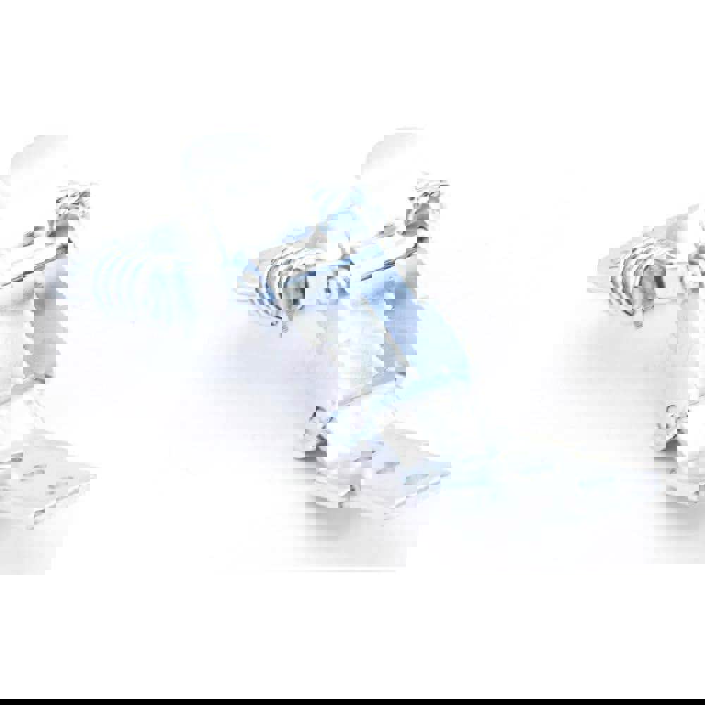 Spring Loaded Compression Draw Door Latch: 48 mm OAW, 16 mm OAH, Steel, Yellow Zinc Chromate Finish