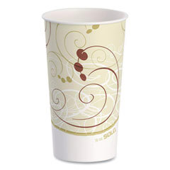 Paper Cold Cups, 16 oz, Symphony Design, 20/Sleeve, 50/Case