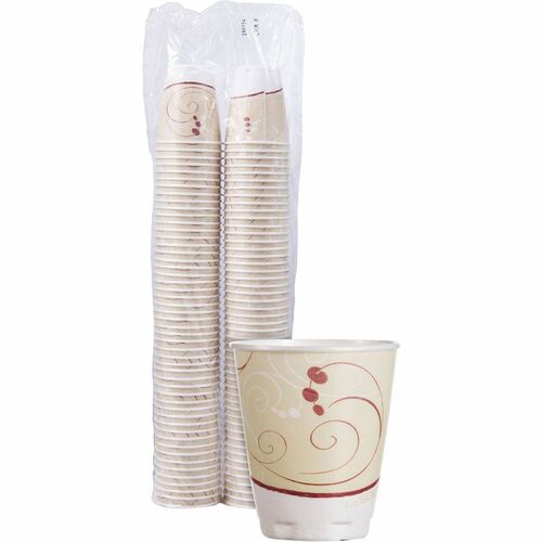 Pack of (100), 8 oz Foam Hot/Cold Drink Cups