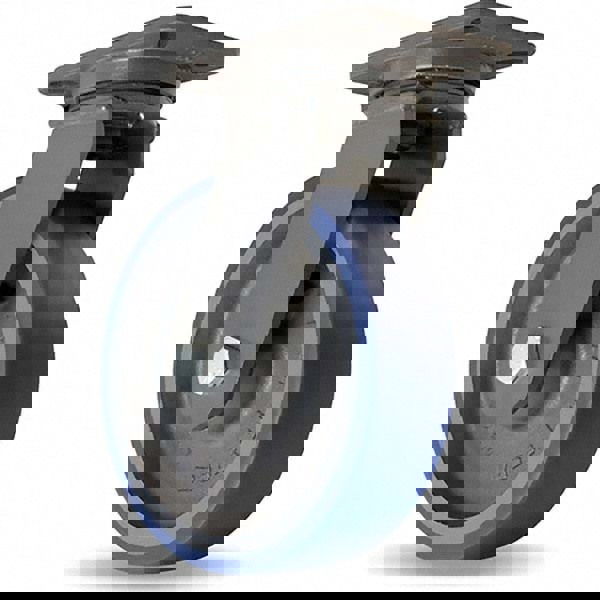 Swivel Top Plate Caster: Polyurethane, 10