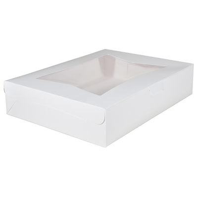 BOX,CAKE,19X14X4,50,WH
