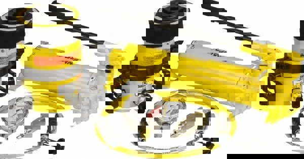 60 Ton Capacity, Cylinder No. RCH-603, Manual Hydraulic Pump & Cylinder Set