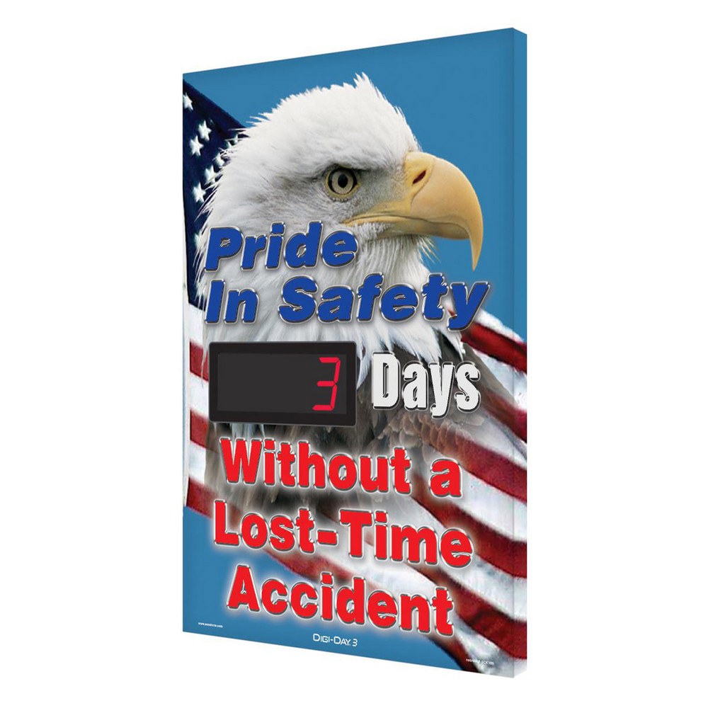 Scoreboards; Scoreboard Type: Digital Scoreboard ; Overall Height: 30.5 ; Thickness: 3.75 ; Illumination: LED ; Mount Type: Wall ; Graphic: American Eagle