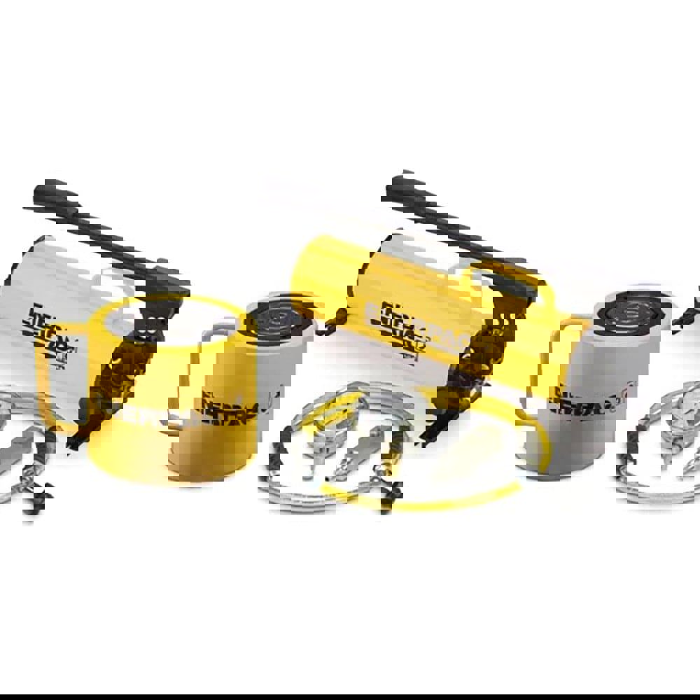 100 Ton Capacity, Cylinder No. RCS-1002, Manual Hydraulic Pump & Cylinder Set