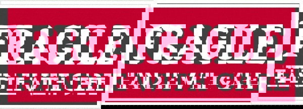 Label Maker Label: Red & White, Paper, 4