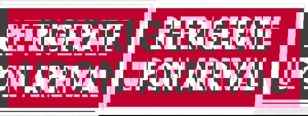 Label Maker Label: Red & White, Paper, 4