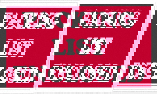 Label Maker Label: Red & White, Paper, 5