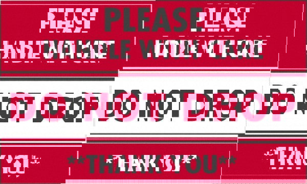 Label Maker Label: Red & White, Paper, 5