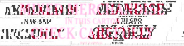 Label Maker Label: Red & White, Paper, 2