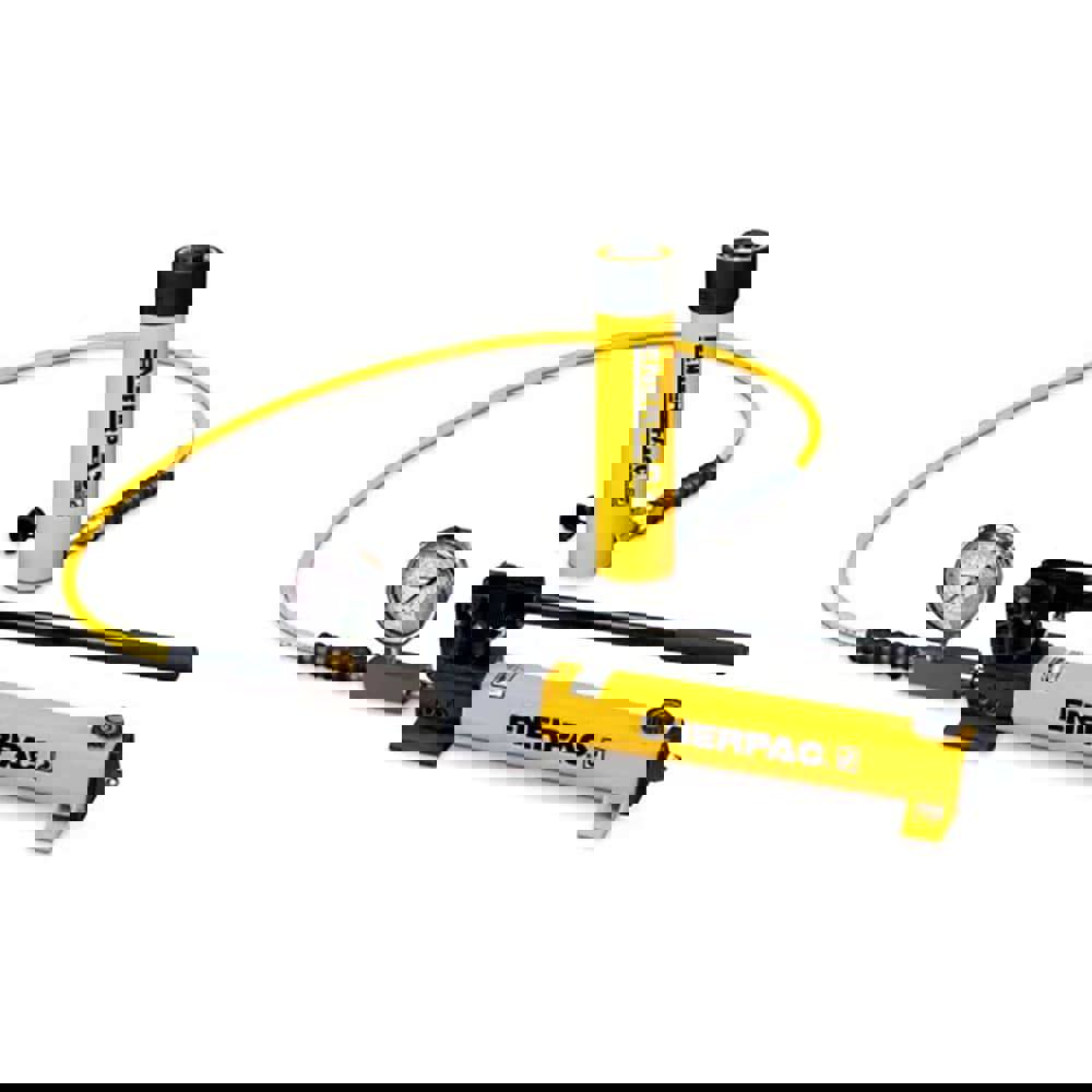 10 Ton Capacity, Cylinder No. RC-1010, Manual Hydraulic Pump & Cylinder Set