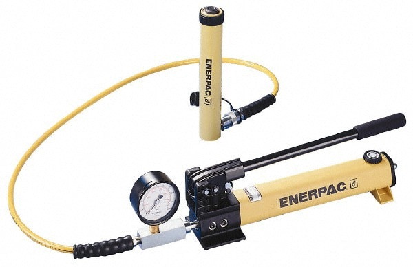 Manual Pump & Cylinder Sets; Maximum Working Pressure: 10000psi ; Stroke Length: 2in; 50mm ; Retracted Length: 6.5in; 165mm ; Includes: 2-Speed Pump; 6' Hose; Calibrated Gauge w/Gauge Adaptor; Cylinder ; Cylinder Series: RC-252