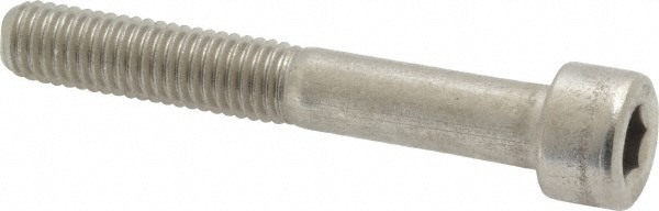 Socket Cap Screw: M20 x 2.5, 110 mm Length Under Head, Socket Cap Head, Hex Socket Drive, Stainless Steel, Uncoated