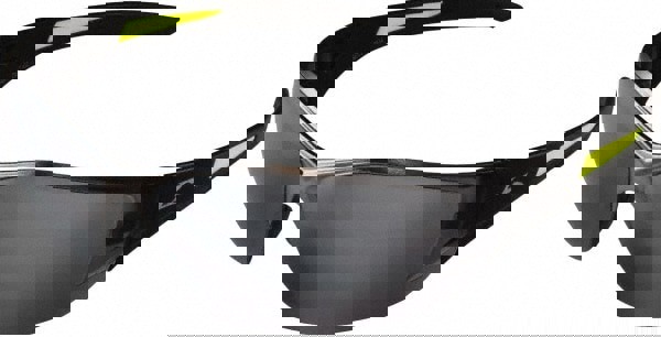 Safety Glasses: Scratch-Resistant, Polycarbonate, Silver Lenses, Frameless