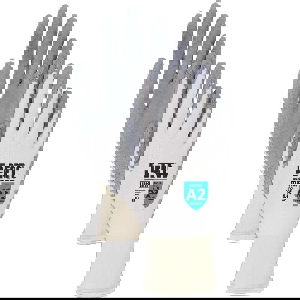 Cut & Abrasion-Resistant Gloves: Size L, ANSI Cut A2, Hyperon Fiber Blend