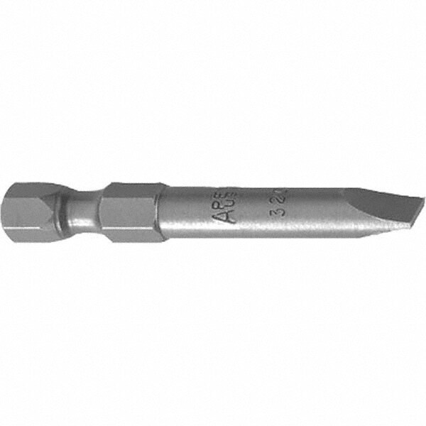Slotted Screwdriver Bits; Reversible: No ; Blade Width (Decimal Inch): 0.250 ; Point Size: 1/4 ; UNSPSC Code: 27112814