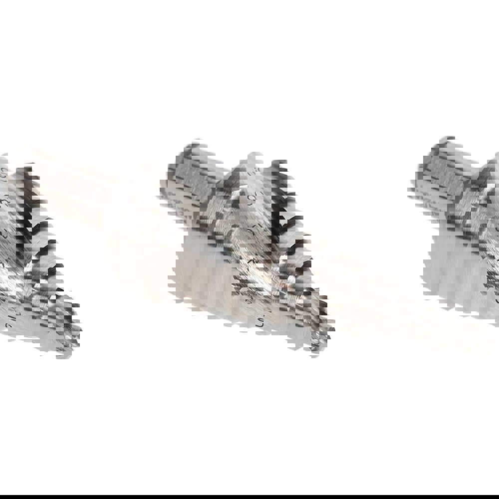 Step Drill Bit: 8 mm Shank Dia, Cobalt, 9 Hole Sizes