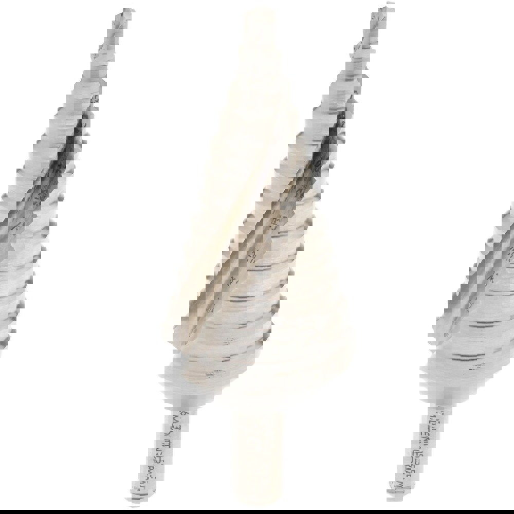 Step Drill Bit: 13 mm Shank Dia, Cobalt, 12 Hole Sizes