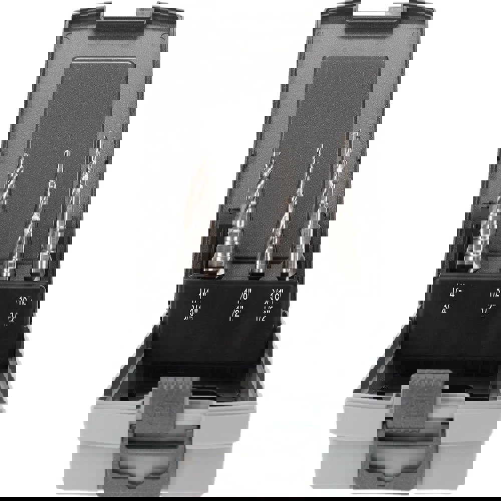 Drill Bit Set: Step Drill Bits, 3 Pc, 30