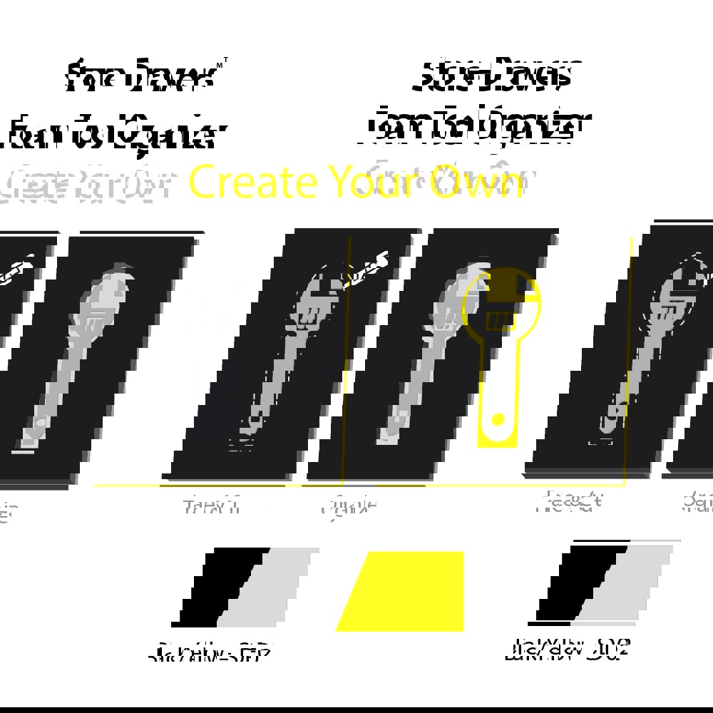Tool Box Case & Cabinet Inserts; Type: Customizable Foam Insert ; For Use With: Store-Drawers Tool Boxes & Cases ; Material Family: Foam ; Width (Inch): 40 ; Depth (Inch): 27 ; Color: Black; Yellow