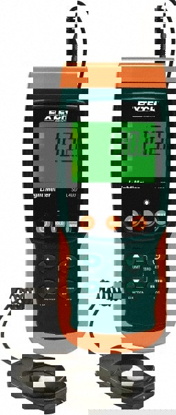 AA Batteries, 200 to 10,000 FC, LCD Display, Silicone Photodiode Light Meter