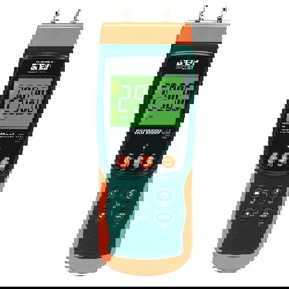 Differential Pressure Gauges & Switches; Display Type: LCD ; Minimum Hg: 0.002in; 0.1mm ; Maximum Hg: 59.06in; 1500mm ; Overall Height: 8.3in; 212mm ; Overall Width: 3.1in; 78mm