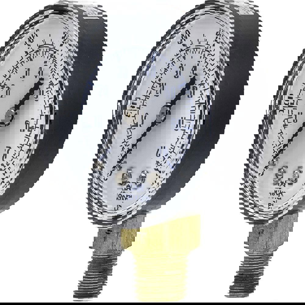 Pressure Gauges; Gauge Type: Utility Gauge ; Scale Type: Dual ; Accuracy (%): 3-2-3% ; Dial Type: Analog ; Thread Type: BSPP ; Bourdon Tube Material: Bronze