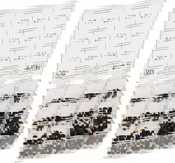 210 Piece, #4-40 to 5/16-18, Alloy Steel Set Screw Assortment