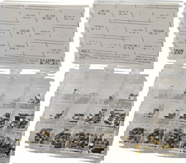 210 Piece, #4-40 to 5/16-18, Stainless Steel Set Screw Assortment